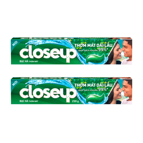 Kem đánh răng Closeup Thơm Mát Bất Tận Bạc Hà The Mát
