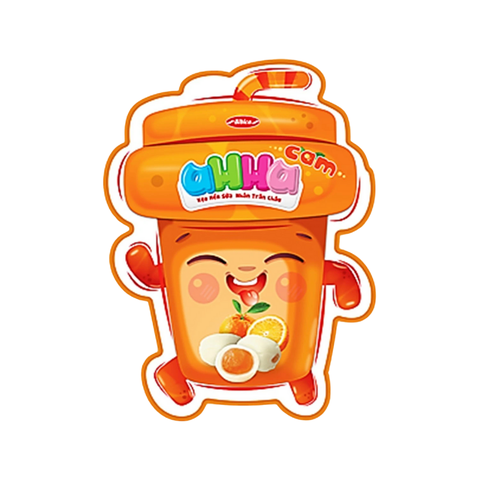 Kẹo Mềm Sữa aHHa Nhân Trân Châu Cam