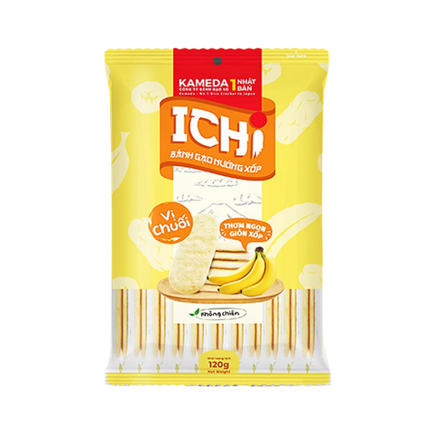 BÁNH GẠO NƯỚNG XỐP ICHI VỊ CHUỐI