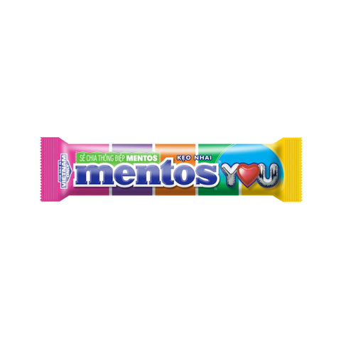 Kẹo Nhai Mentos Cầu Vồng Thỏi
