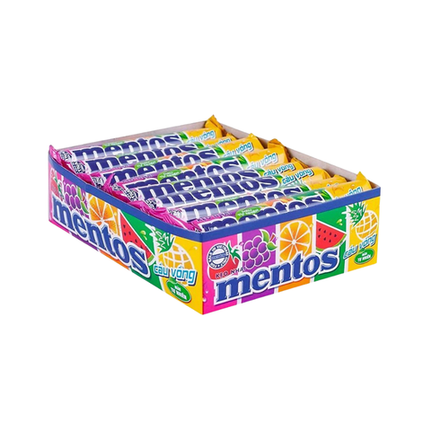 Kẹo Mentos Cầu Vồng Gói Hộp Thỏi