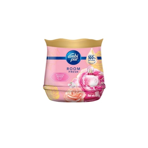 Ambi Pur Room Fresh Gel Air Freshener Premium Parfum Bliss Flora 180g