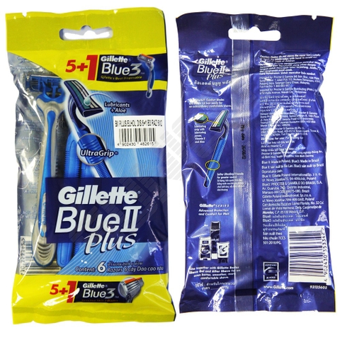 Gillette blue II plus 5 + 1 (6ps x 12)