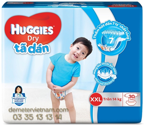 Tã dán Huggies Jumbo size XXL30