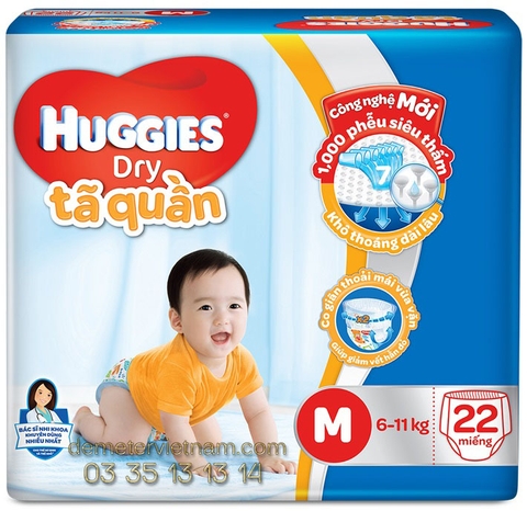 Tã quần Huggies Economy size M22