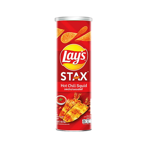 Snack khoai tây vị Mực cay nồng Lay's Stax lon 150g