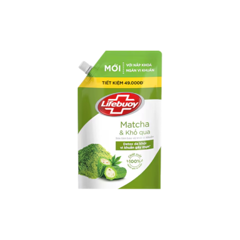 Sữa tắm Lifebuoy Detox & Bảo Vệ Khỏi Vi Khuẩn: Matcha & Khổ Qua