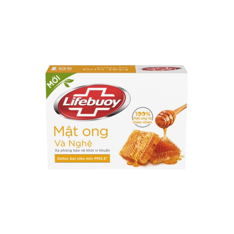 Xà Bông Cục Lifebuoy 90g Mật Ong & Nghệ Từ Thiên Nhiên Giúp Bảo Vệ Khỏi 99.9% Vi Khuẩn Gây Bệnh