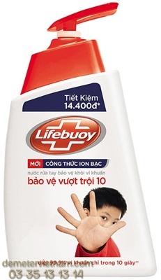 LifeBuoy Nuoc rua tay Bao ve Vuot troi 36x180g