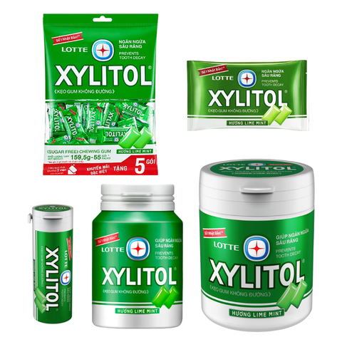 Kẹo Gum Xylitol Cool không đường hương lime mint