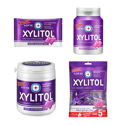Kẹo Gum Xylitol Cool không đường hương việt quất