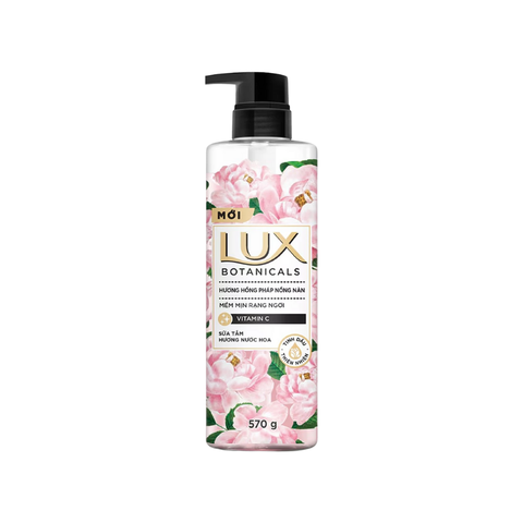 Sữa tắm sáng mịn rạng ngời Lux Botanicals Hương Hồng Pháp Nồng Nàn