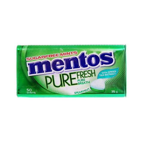 Kẹo Ngậm Không Đường Mentos Clean Breath Hương Trà Xanh Hộp