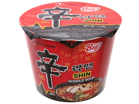 Mì cay Nongshim Shin Noodles tô 114g