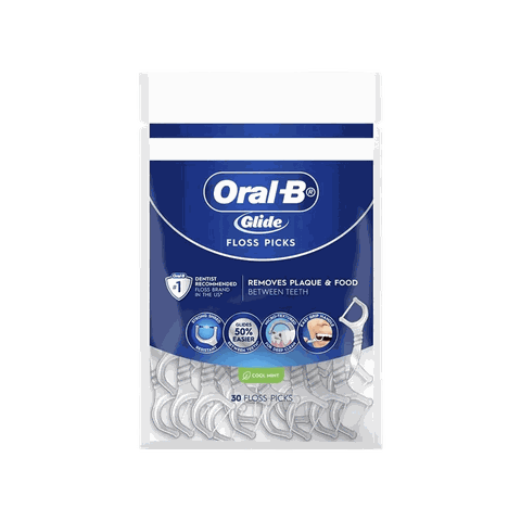 Oral-B Glide Floss Picks Cool Mint Pack of 30