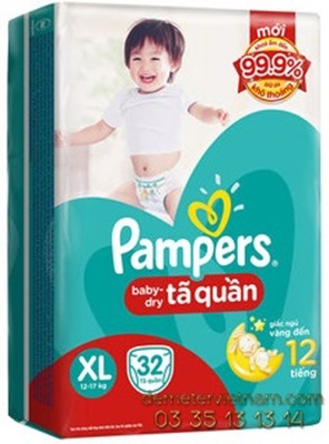 Tã quần Pamper XL32x6