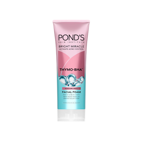 Sữa rửa mặt Pond's Bright Miracle Facial Wash Niasorcinol Ultimate Acne Control With Niacinamide And E-resorcinol