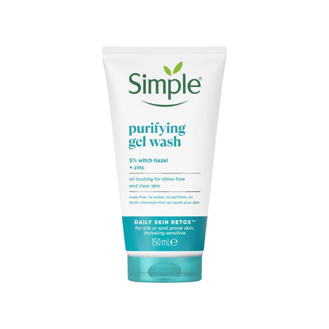Gel Rửa Mặt Simple Không Chứa Xà Phòng Kiềm Dầu, Ngừa Mụn Cho Da Nhạy Cảm Purifying Gel Wash