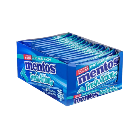 Kẹo Gum Mentos Fresh Action Bạc Hà Khuynh Diệp