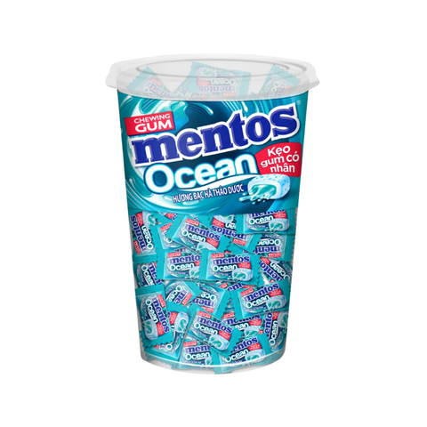 Kẹo Gum Mentos Ocean Có Nhân Hương Bạc Hà Thảo Mộc
