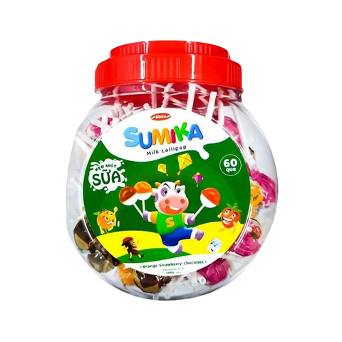 Kẹo Mút Sữa Sumika - Hộp tròn