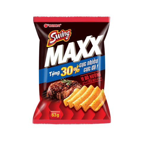 Snack Swing Maxx vị bò nướng tiêu đen