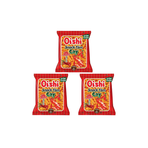 Snack vị tôm cay Oishi 12G/32G/68G