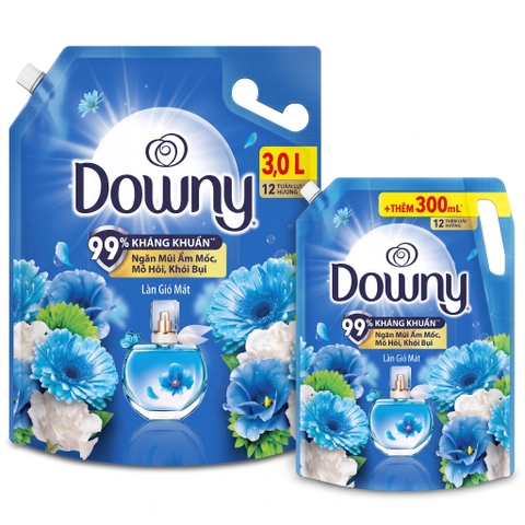Downy Fresh Wind Fabric Conditioner Pouch - 300ML/3L