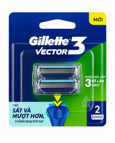 Gillette Vector 3 Replacement Cartridges Pack of 2