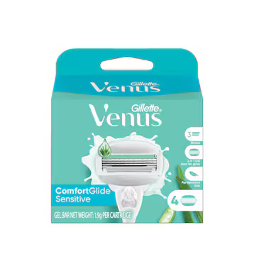 Gillette Venus ComfortGlide Sensitive Cartridges Pack of 4