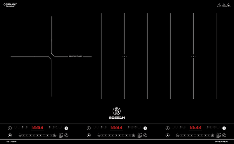Bếp từ ba vùng nấu BOSSAN BS-3196