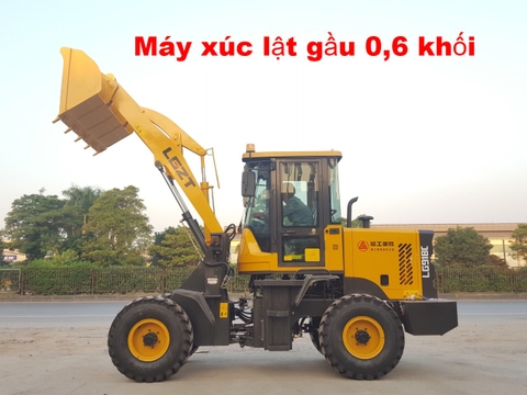 xúc lật nhỏ gầu 0,6 khối, xúc lật gầu 0,6m3