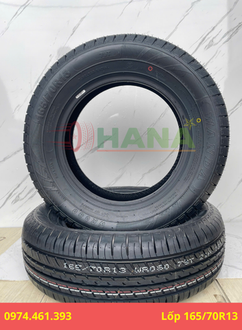 Lốp 165/70R13 lắp cho xe ôtô xe điện du lịch xe tải nhẹ hiệu WANDA