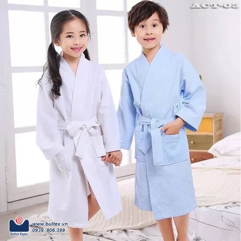 Ào choàng tắm trẻ em 100% cotton ACT03 Đệm Việt Pháp