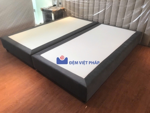 Divan kệ giường gỗ 30cm vải Valize DV01 Đệm Việt Pháp