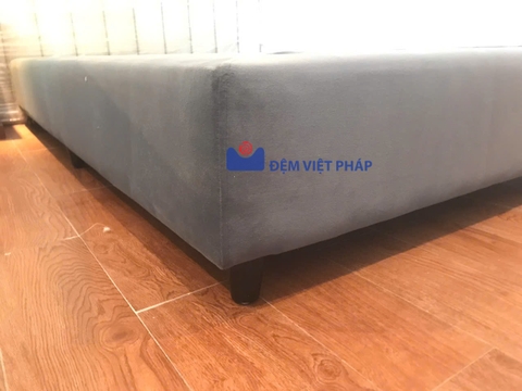 Divan kệ giường gỗ 30cm vải Valize DV01 Đệm Việt Pháp