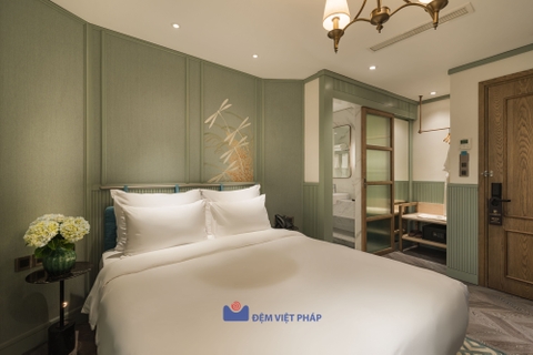 Bộ chăn ga gối trắng trơn 50% cotton T200 VP200T  Đệm Việt Pháp