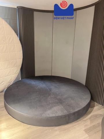 Divan kệ giường gỗ 30cm vải Valize DV01 Đệm Việt Pháp