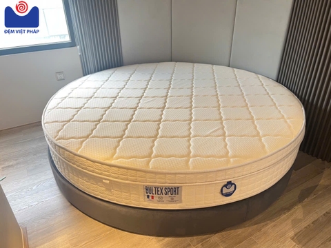 Divan kệ giường gỗ 30cm vải Valize DV01 Đệm Việt Pháp