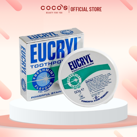 Bột Tẩy Trắng Răng Eucryl Powerful Stain Removal Toothpowder 50g
