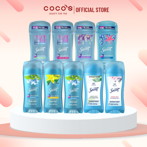 Gel Ngăn Tiết Mồ Hôi Và Khử mùi Secret Nhiều Mùi Hương 73g