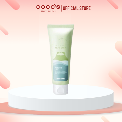 Gel Tẩy Tế Bào Chết PrettySkin The Pure Jeju Cica Peeling Làm Sáng Da Giảm Mụn Đầu Đen 150ml