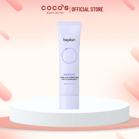 Kem Chống Nắng Beplain Sunmuse Tone Up & Correcting Matte Sunscreen SPF50+ PA++++ Nâng Tông, Kiềm Dầu Mịn Lì 50ml