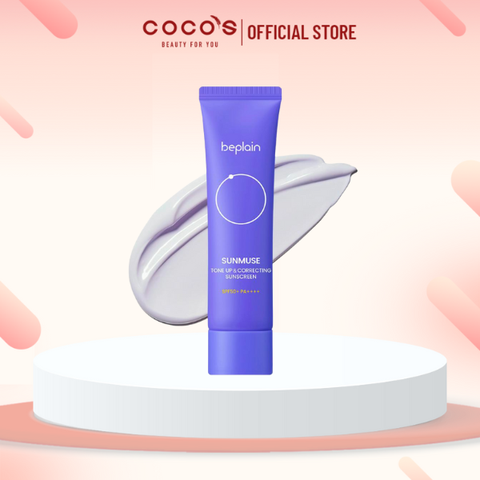 Kem Chống Nắng Beplain Sunmuse Tone Up & Correting Matte Nâng Tông, Cấp Ẩm Căng Bóng 50ml