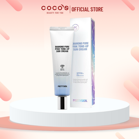 Kem Chống Nắng Prettyskin Diamond Pure Pink Tone-Up Sun Cream 50ml