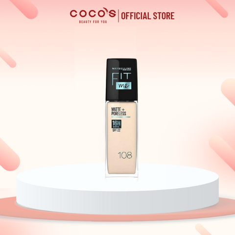 Kem Nền Mịn Nhẹ Kiềm Dầu Fit Me Maybelline New York Matte Poreless Foundation 30ml