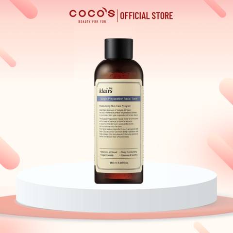 Nước Hoa Hồng Dành Cho Da Nhạy Cảm Dear, Klairs Supple Preparation Toner 180ml