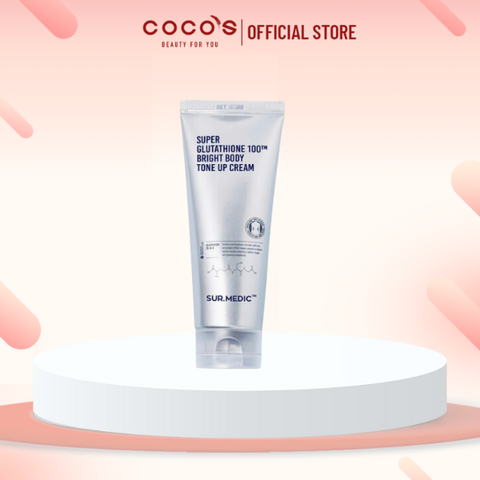 Kem Nâng Tone Da Toàn Thân Surmedic Super Glutathione 100TM Bright Body Tone Up Cream 150ml
