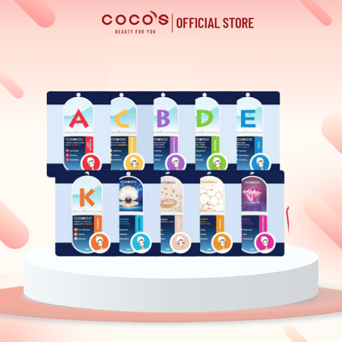 [COMBO MIX 10 MÙI] Mặt Nạ Giấy Chăm Sóc Da Toàn Diện Foodaholic Essential Mask 23g