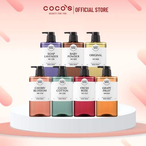 Sữa Tắm Happy Bath Original Collection, Sữa Tắm Cấp Ẩm, Sữa Tắm Dưỡng Trắng 910g